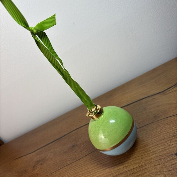 Be Merry Be Bright by Lenox Kate Spade - Blue and Green Christmas Ornament - Picture 2 of 5